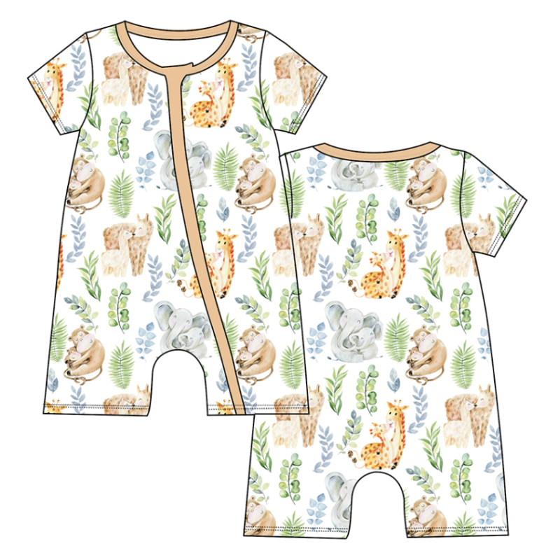 BC021 Sewing Bamboo Cotton Shortie Romper With Your Own Designs