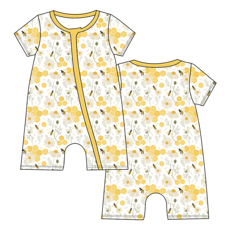 BC021 Sewing Bamboo Cotton Shortie Romper With Your Own Designs 