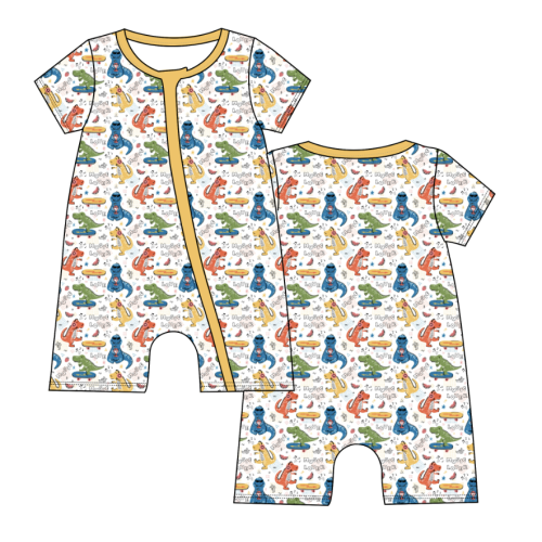 BC021 Sewing Bamboo Cotton Shortie Romper With Your Own Designs