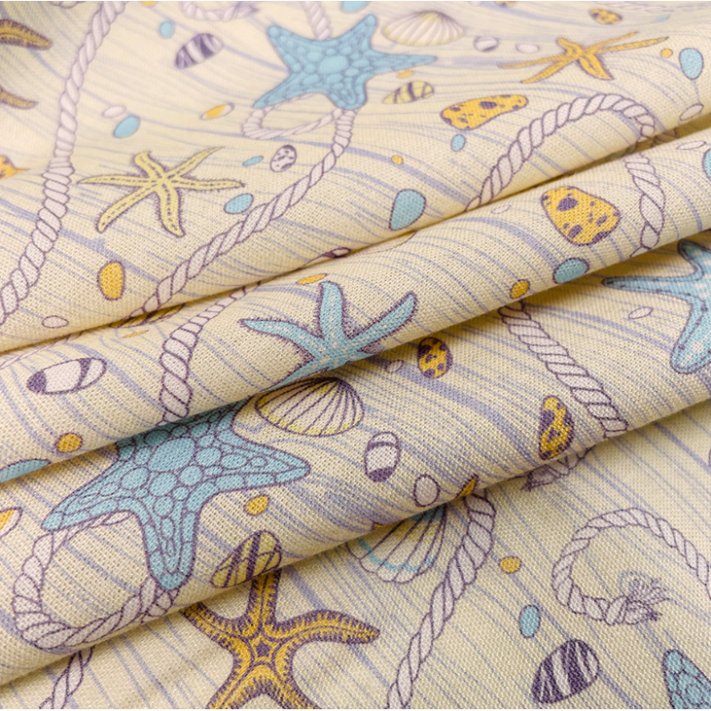 LC135 Linen Cotton Woven 135gsm Custom Printing Fabric 